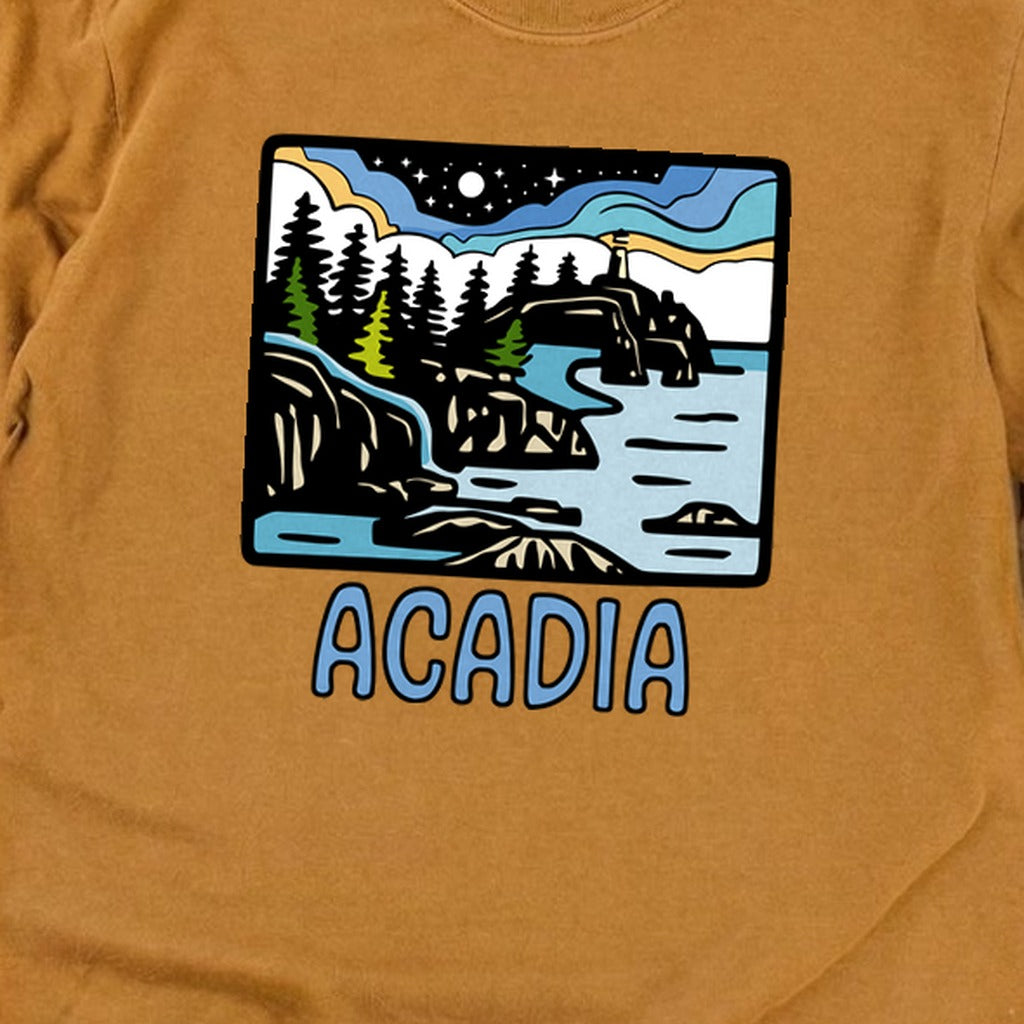 Acadia at Night Cotton Long Sleeve