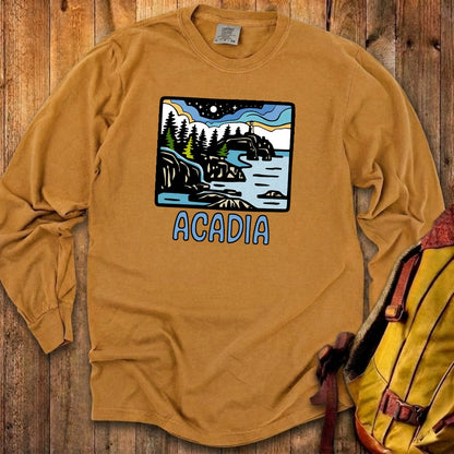 Acadia at Night Cotton Long Sleeve