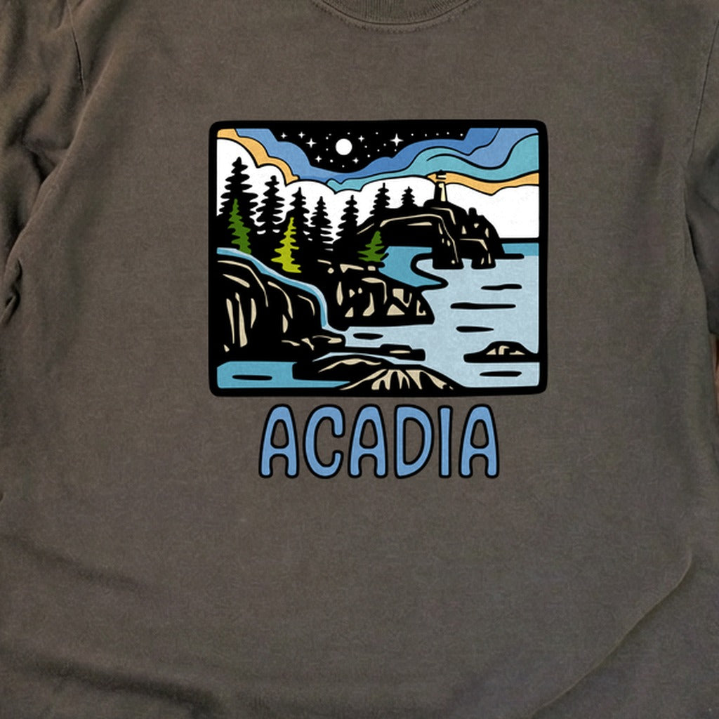 Acadia at Night Cotton Long Sleeve