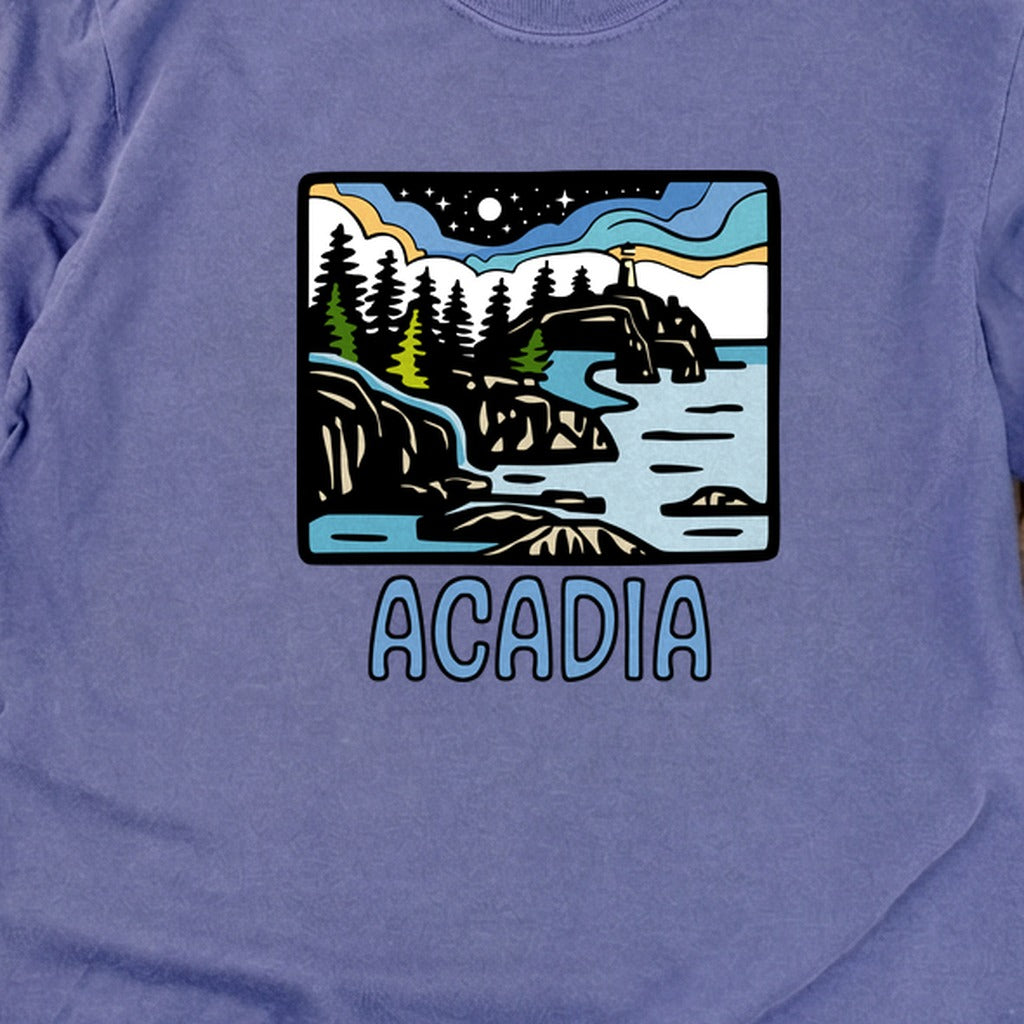 Acadia at Night Cotton Long Sleeve