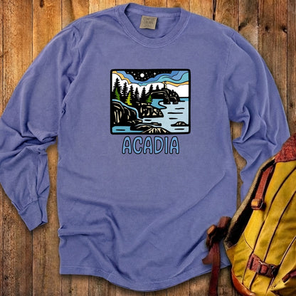 Acadia at Night Cotton Long Sleeve