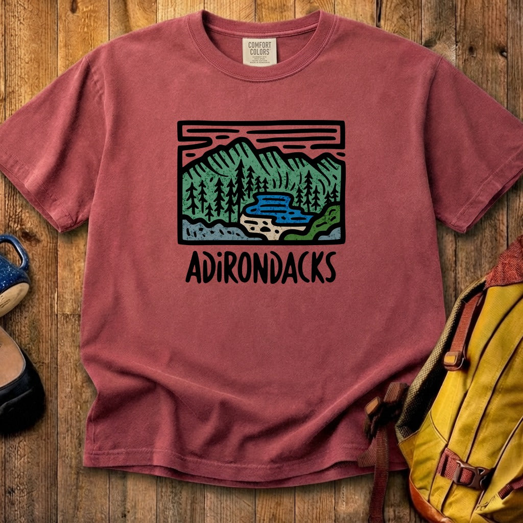 Adirondack Mountains Cotton T-Shirt