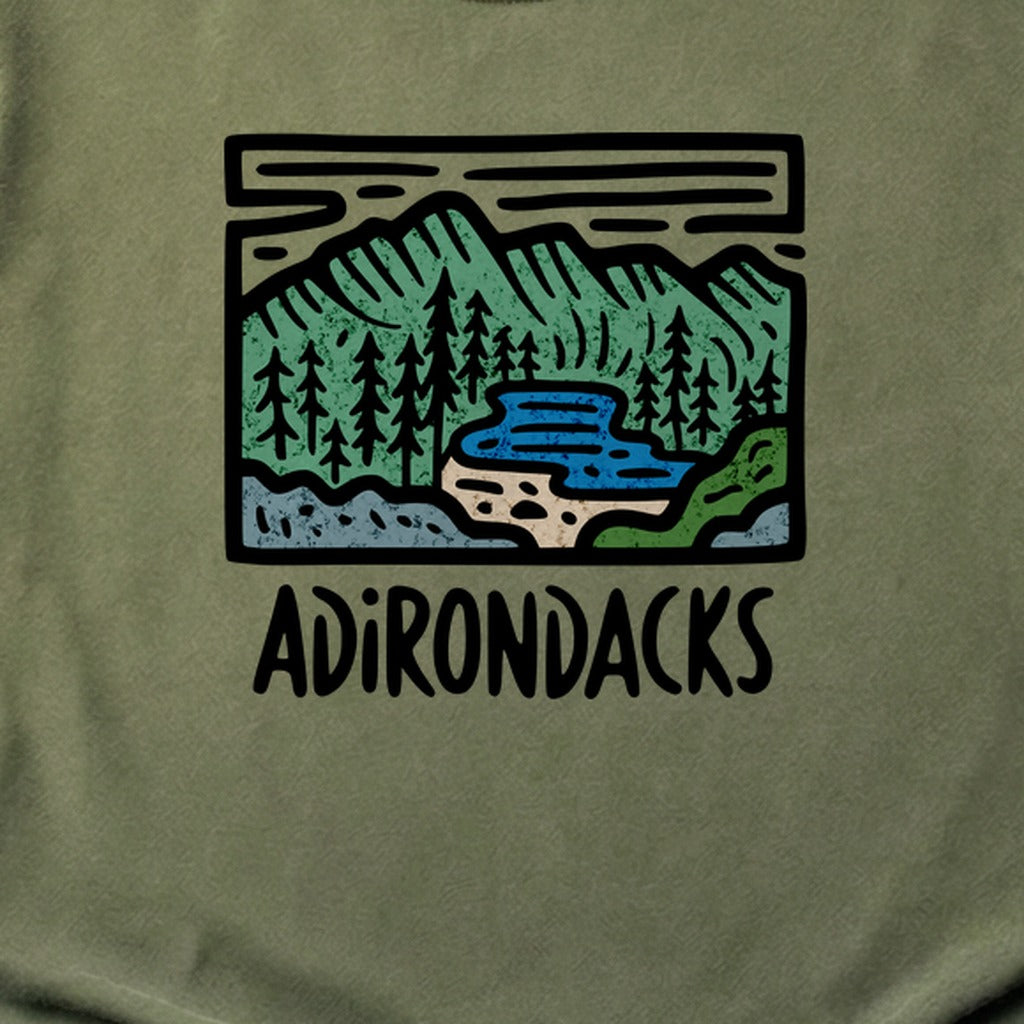 Adirondack Mountains Cotton T-Shirt