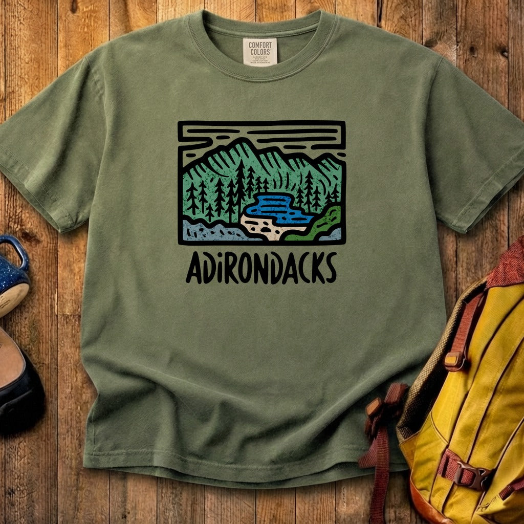 Adirondack Mountains Cotton T-Shirt