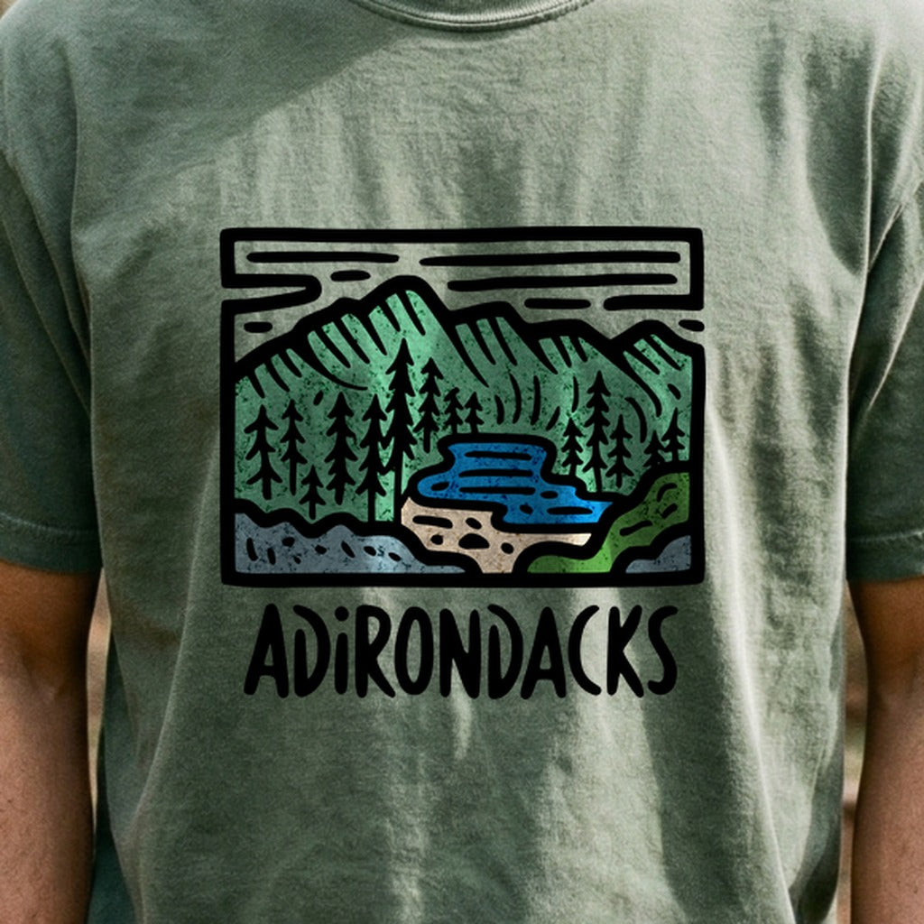 Adirondack Mountains Cotton T-Shirt