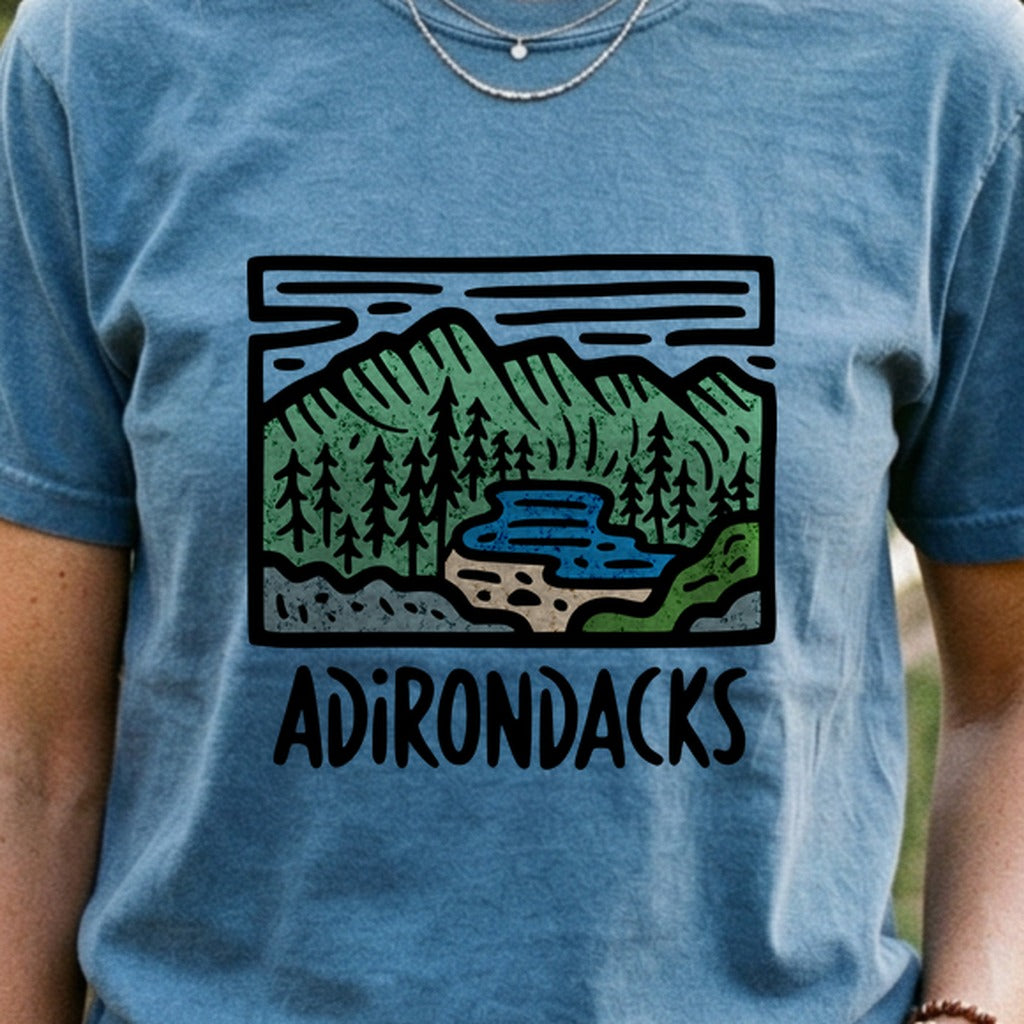 Adirondack Mountains Cotton T-Shirt