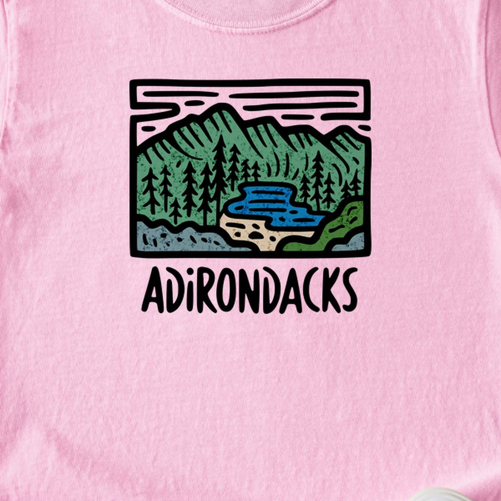 Adirondack Mountains Kids Cotton T-Shirt