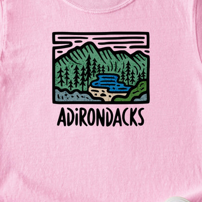 Adirondack Mountains Kids Cotton T-Shirt