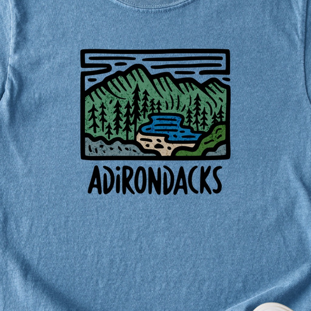 Adirondack Mountains Kids Cotton T-Shirt
