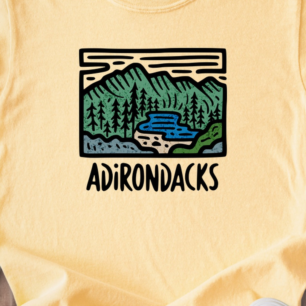 Adirondack Mountains Kids Cotton T-Shirt