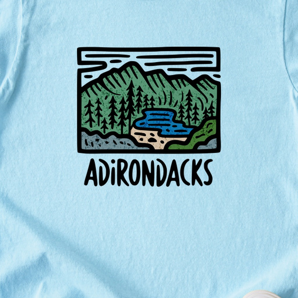 Adirondack Mountains Kids Cotton T-Shirt