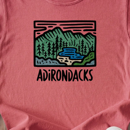 Adirondack Mountains Kids Cotton T-Shirt