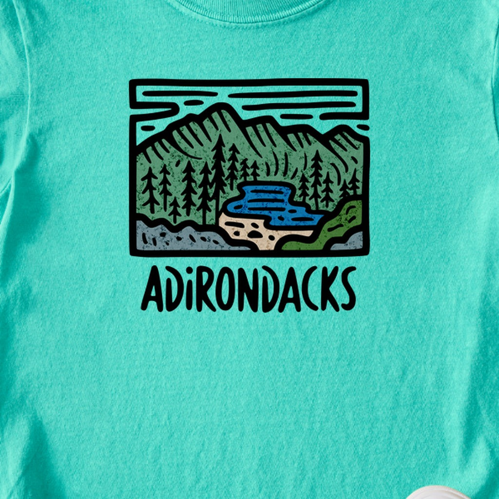 Adirondack Mountains Kids Cotton T-Shirt