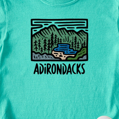 Adirondack Mountains Kids Cotton T-Shirt