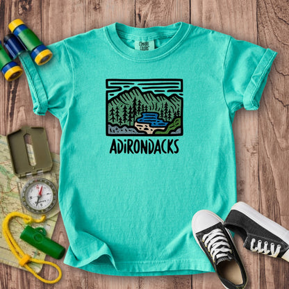 Adirondack Mountains Kids Cotton T-Shirt
