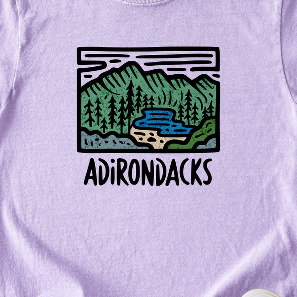 Adirondack Mountains Kids Cotton T-Shirt