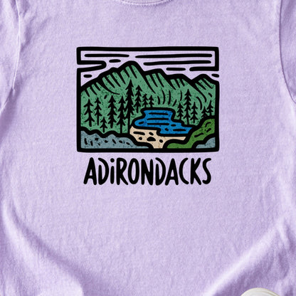 Adirondack Mountains Kids Cotton T-Shirt