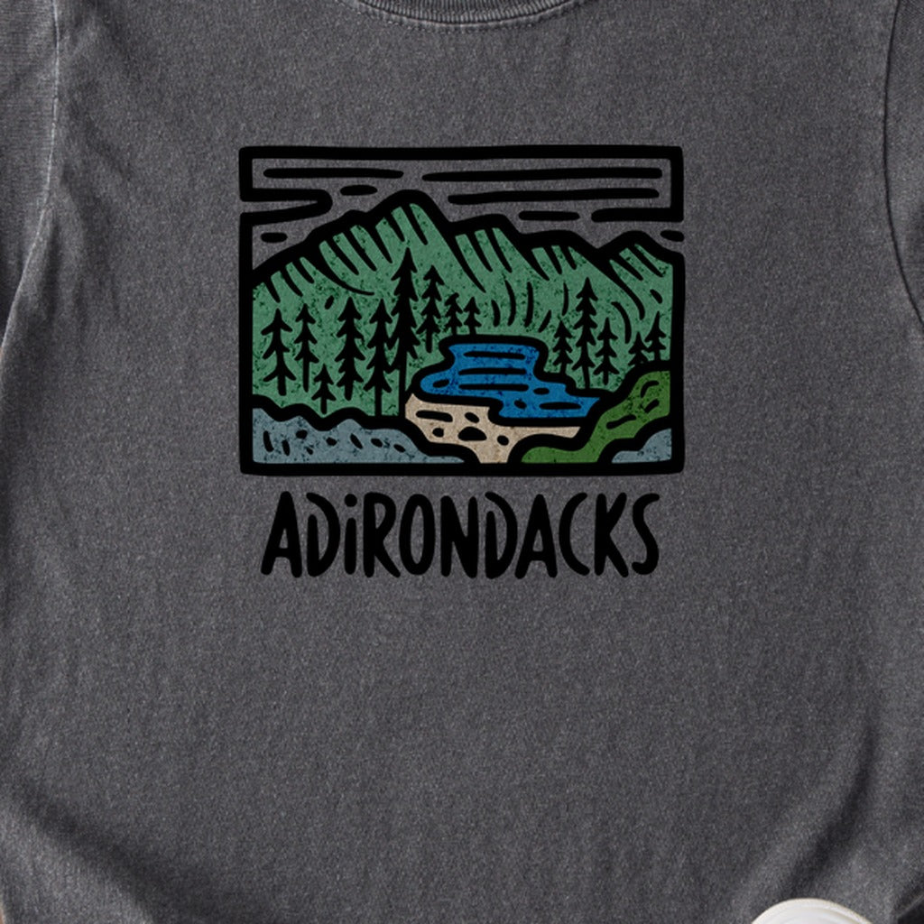 Adirondack Mountains Kids Cotton T-Shirt