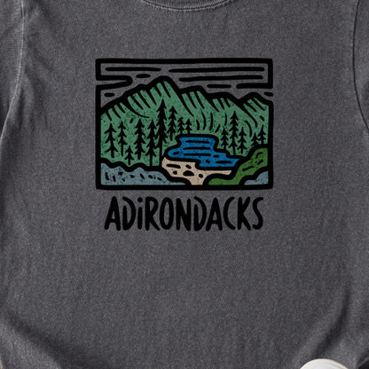 Adirondack Mountains Kids Cotton T-Shirt