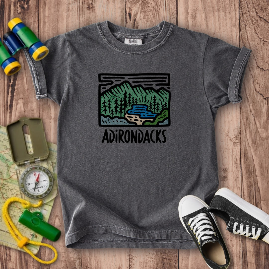 Adirondack Mountains Kids Cotton T-Shirt