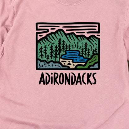 Adirondack Mountains Cotton Long Sleeve
