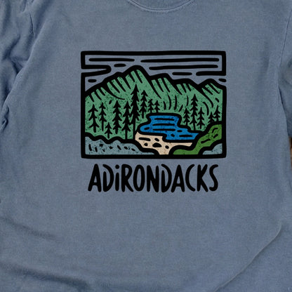 Adirondack Mountains Cotton Long Sleeve
