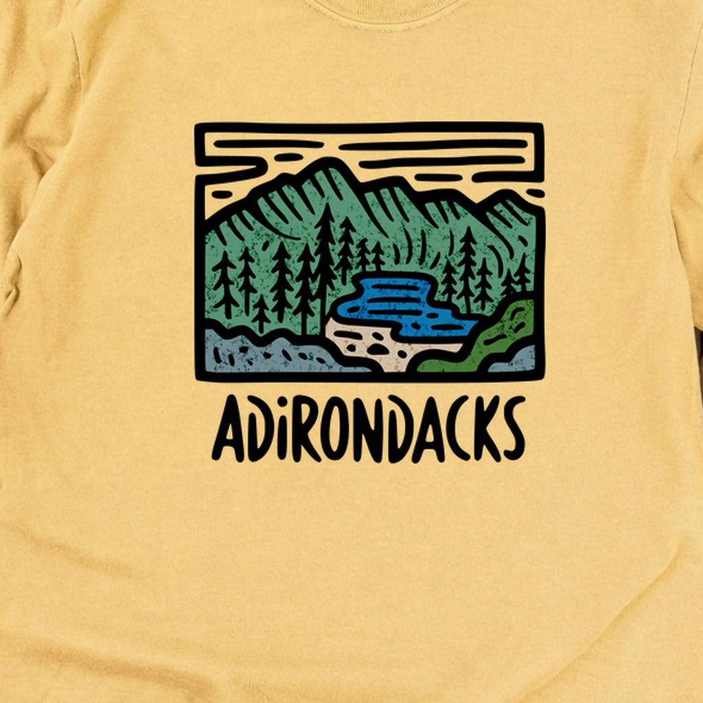 Adirondack Mountains Cotton Long Sleeve