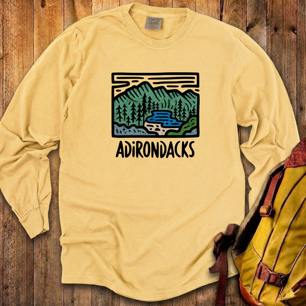 Adirondack Mountains Cotton Long Sleeve
