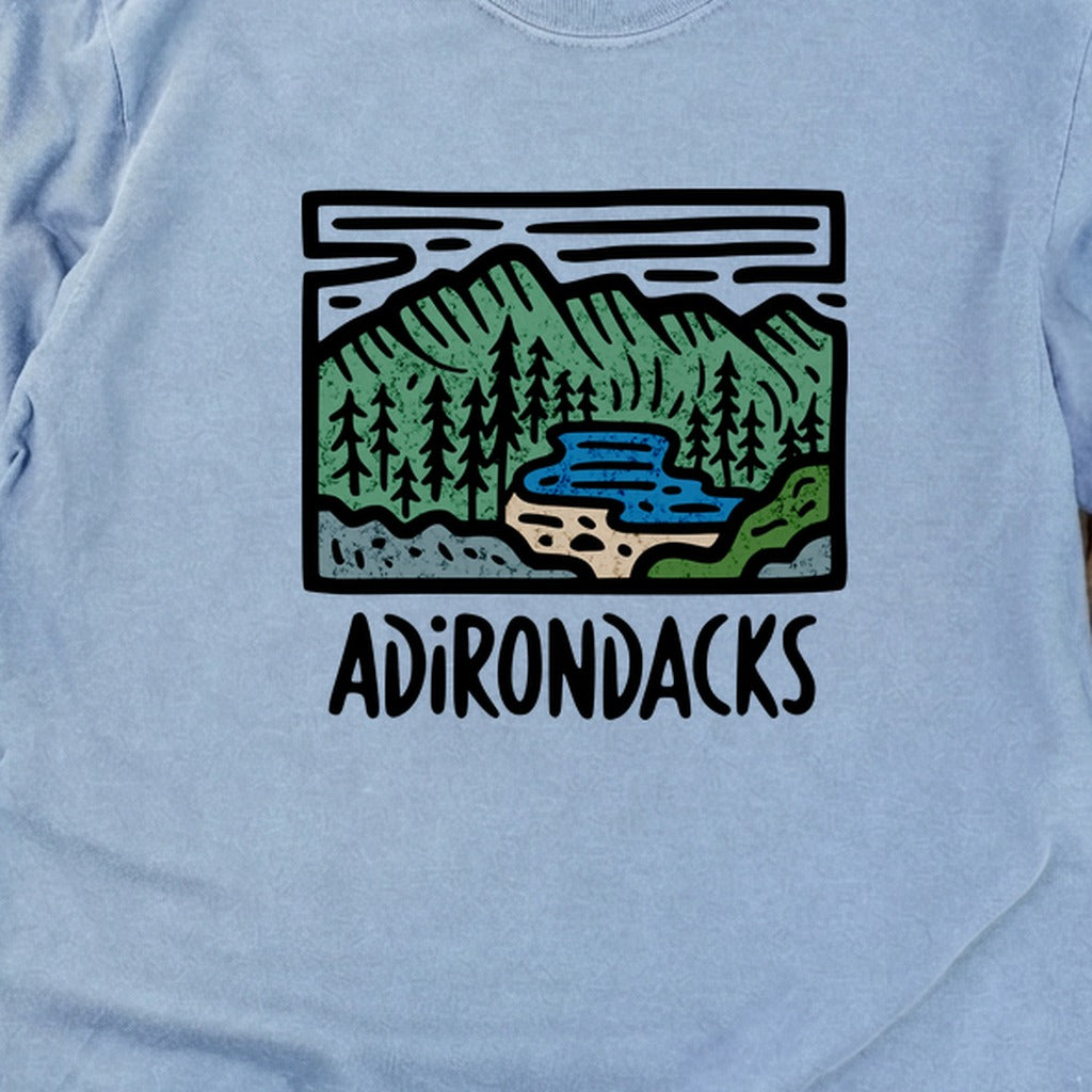 Adirondack Mountains Cotton Long Sleeve
