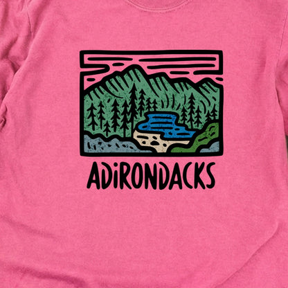 Adirondack Mountains Cotton Long Sleeve