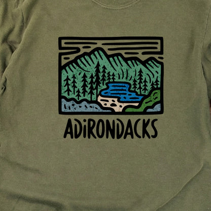 Adirondack Mountains Cotton Long Sleeve