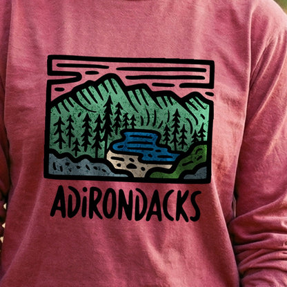 Adirondack Mountains Cotton Long Sleeve