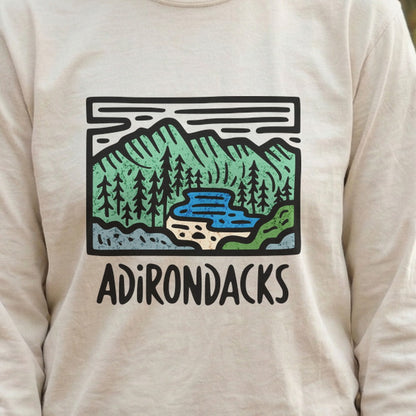 Adirondack Mountains Cotton Long Sleeve