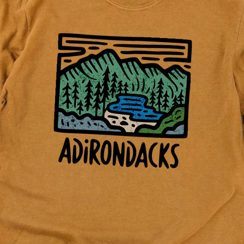 Adirondack Mountains Cotton Long Sleeve