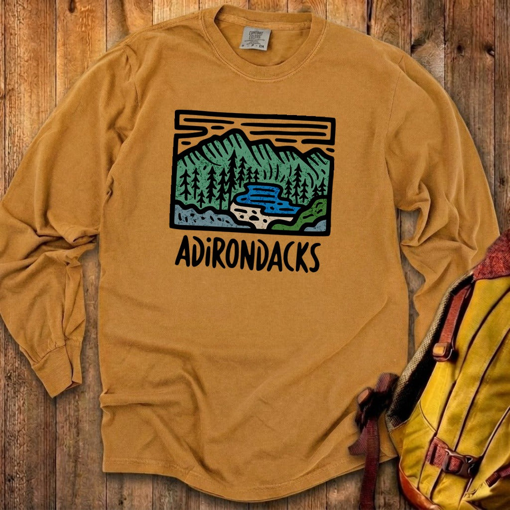 Adirondack Mountains Cotton Long Sleeve
