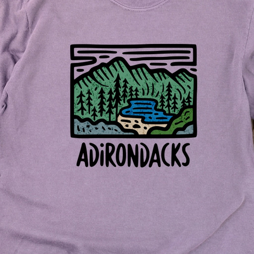 Adirondack Mountains Cotton Long Sleeve