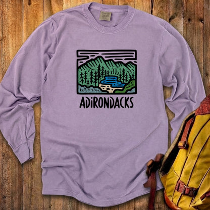 Adirondack Mountains Cotton Long Sleeve