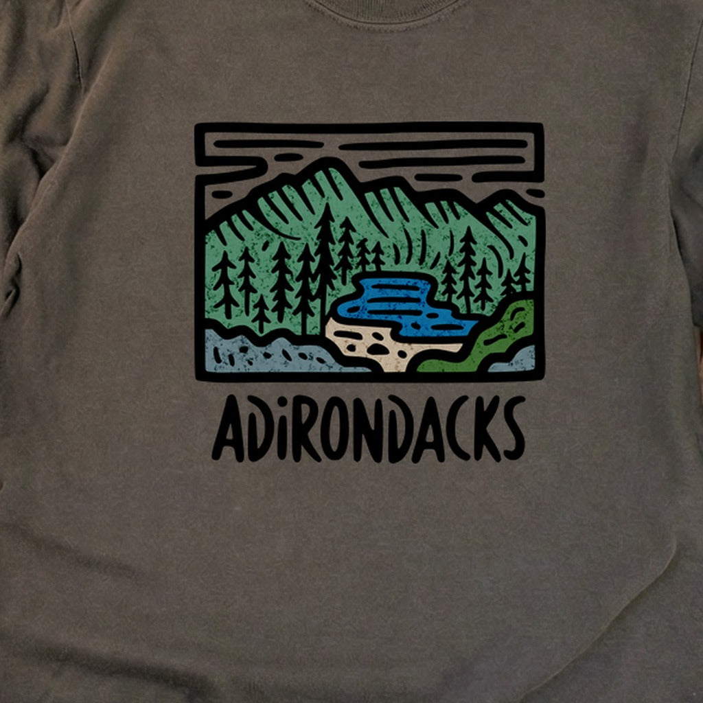 Adirondack Mountains Cotton Long Sleeve