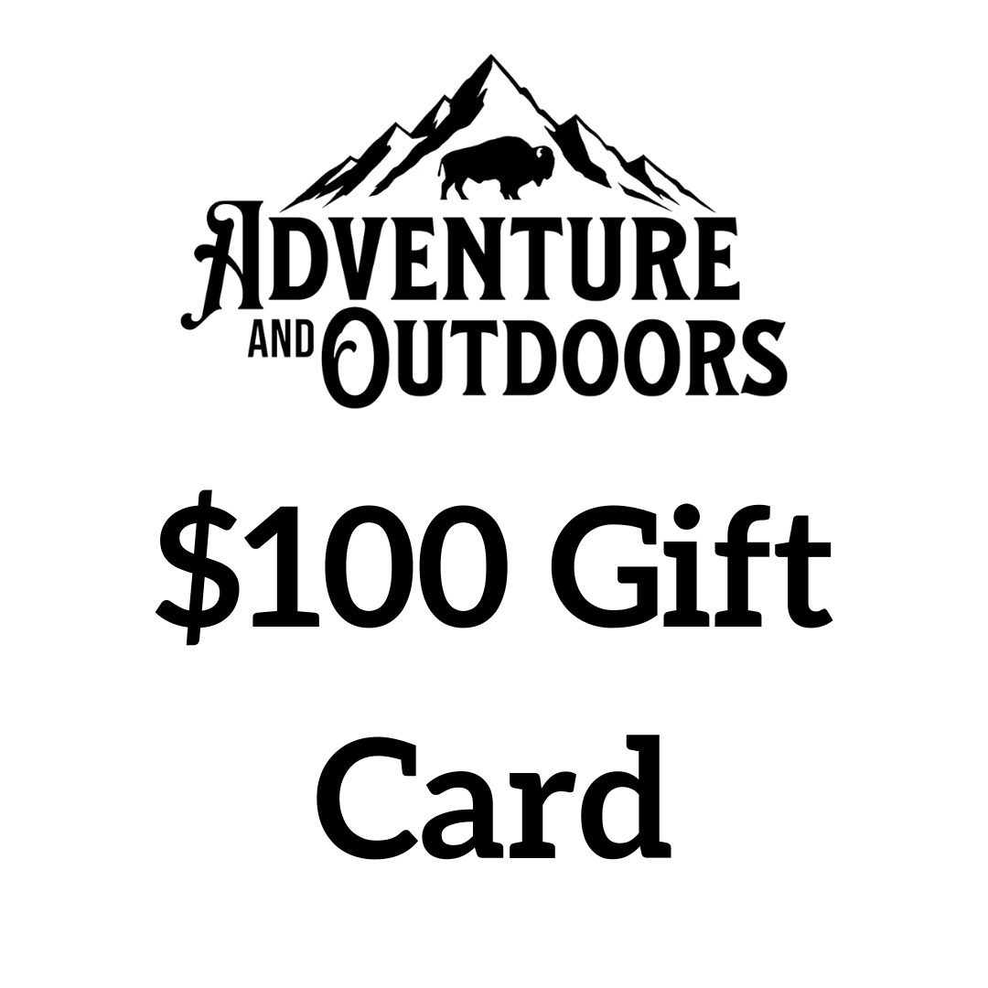 Adventure and Outdoors Gift Card $100.00 Adventure and Outdoors Themed