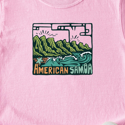 American Samoa National Park Kids Cotton T-Shirt