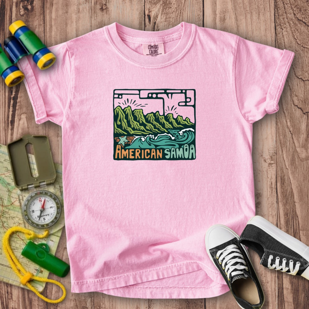American Samoa National Park Kids Cotton T-Shirt