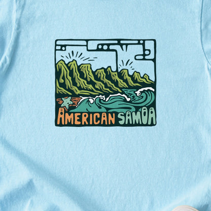 American Samoa National Park Kids Cotton T-Shirt