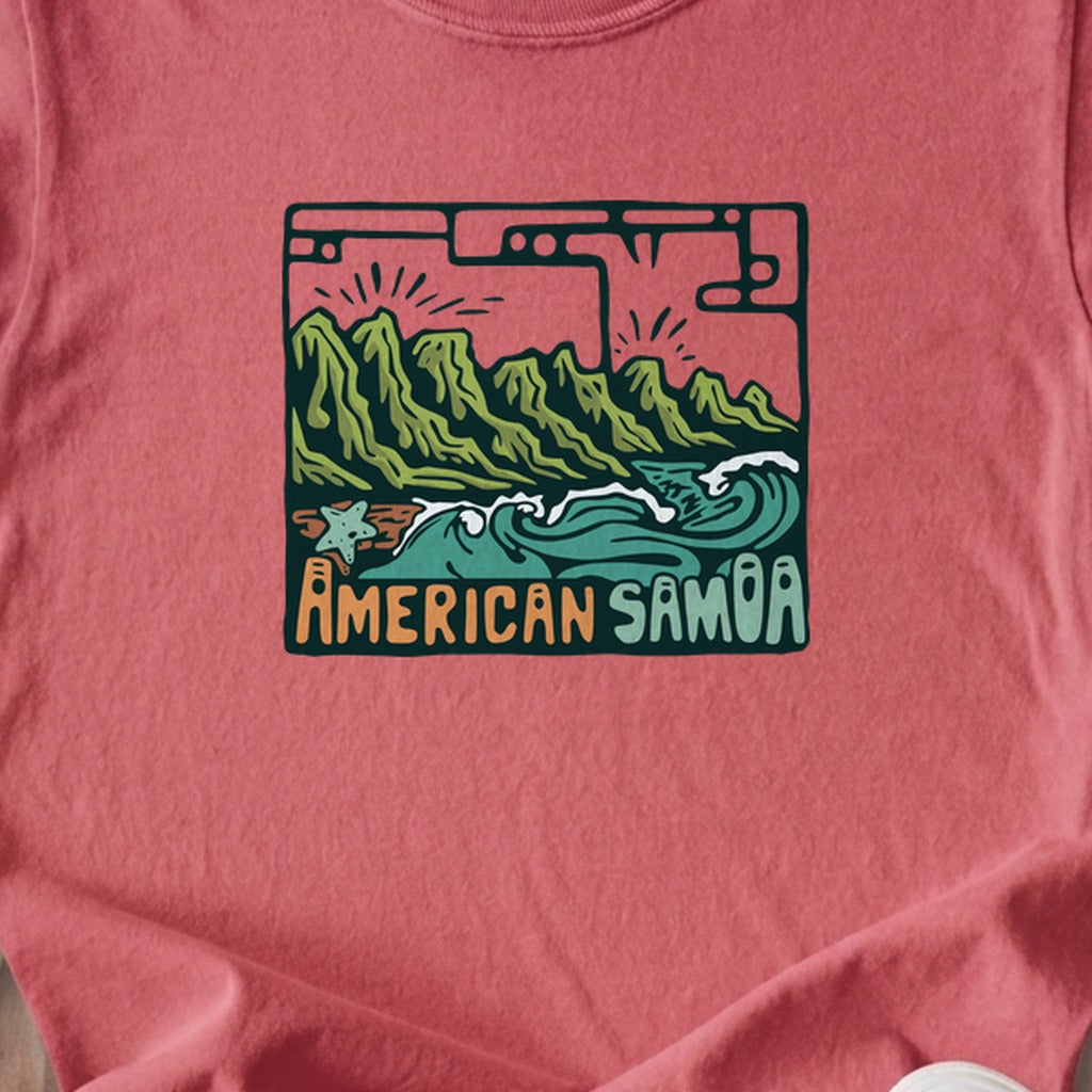 American Samoa National Park Kids Cotton T-Shirt
