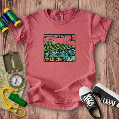 American Samoa National Park Kids Cotton T-Shirt