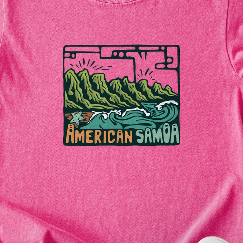 American Samoa National Park Kids Cotton T-Shirt