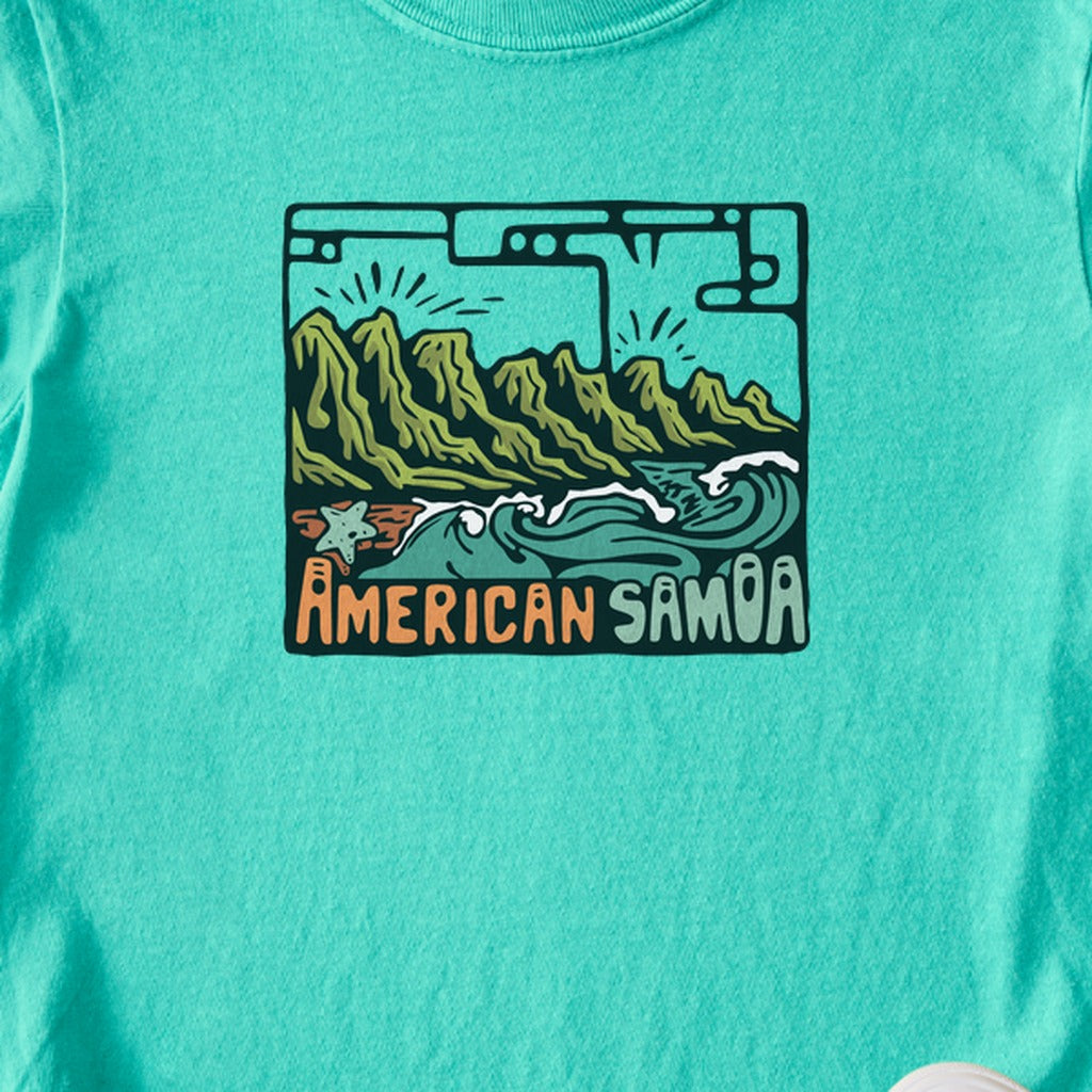 American Samoa National Park Kids Cotton T-Shirt