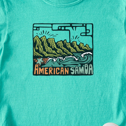 American Samoa National Park Kids Cotton T-Shirt