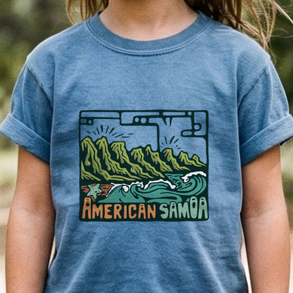 American Samoa National Park Kids Cotton T-Shirt