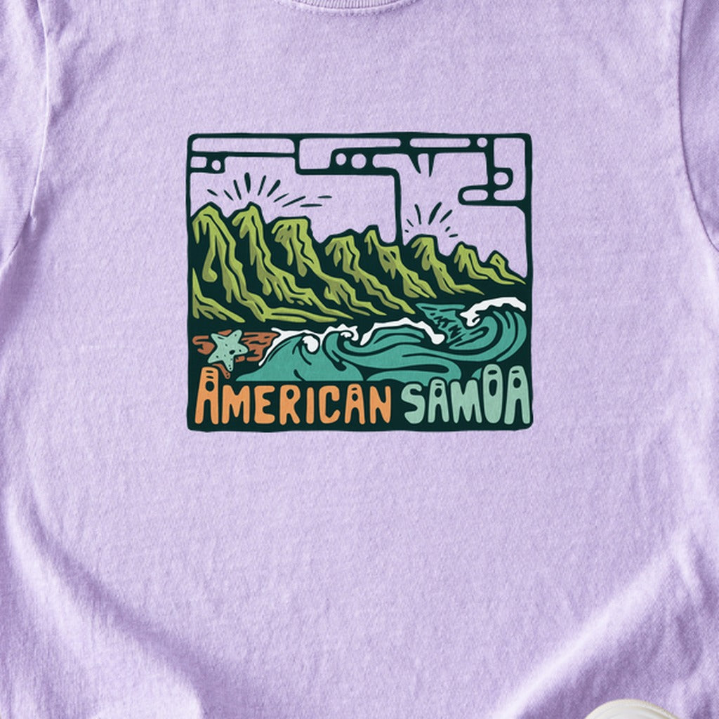 American Samoa National Park Kids Cotton T-Shirt