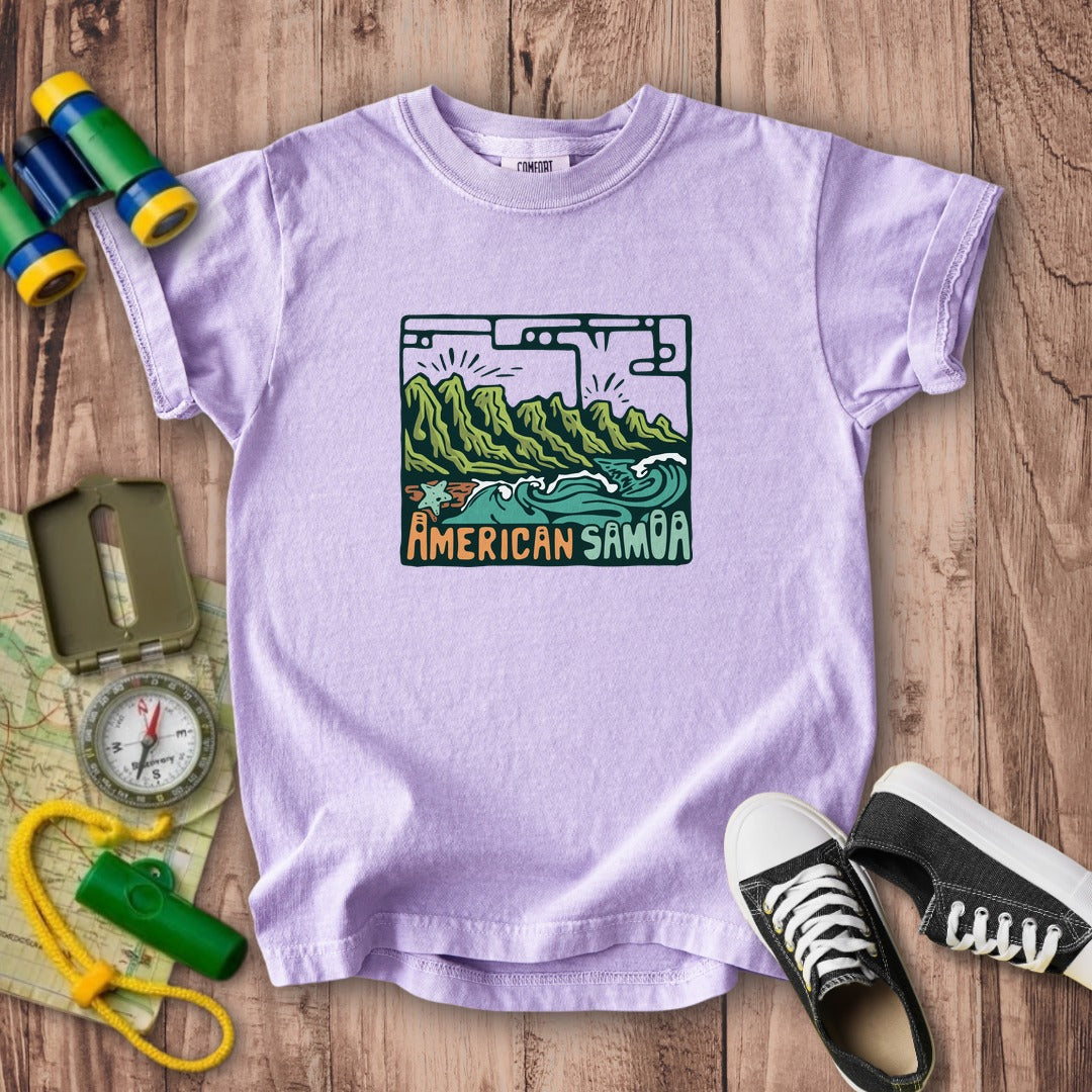 American Samoa National Park Kids Cotton T-Shirt